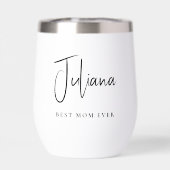 Chic Meilleur Maman jamais Script Monogramme (Arrière)