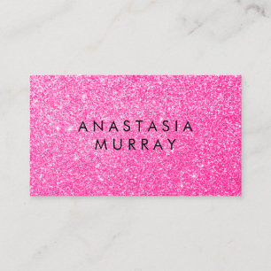 Chic, Meisjesachtig & Glam Zwart Roze Glitters Sch Visitekaartje