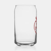 Chic Merry Christmas Red Ribbon Bow Custom Blikvorm Glas (Rechts)