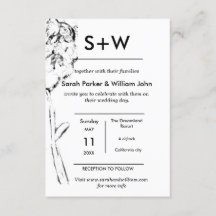 Chic Minimal Boho FLoral Hydrangea Wedding