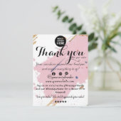 Chic minimal : Boutique Carte de remerciements (Debout devant)