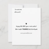 Chic minimal : Boutique Carte de remerciements (Dos)