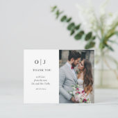 Chic minimal | Carte postale Soft Photo Merci (Debout devant)