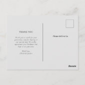 Chic minimal | Carte postale Soft Photo Merci (Dos)