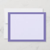 Chic Minimal Lavande Menu de Brunch de Mariage Scr (Dos)