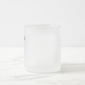 Chic Minimal Museum Label Bachelorette Party Favor Matglas Koffiemok (Center)