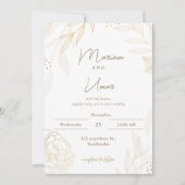 Chic Minimal Wedding Invitation – Editable Templat (Devant)