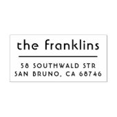 Chic Minimalist Aangepast adres Zelfinktende Stempel (Design)