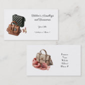 Chic Minimalist Handtas Accessoires Visitekaartje (Voorkant / Achterkant)