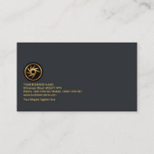Chic Minimalist Simple Gold Name Tab CEO Founder Visitekaartje (Achterkant)