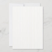 Chic Minimalist Stripe Green Wedding Invitation  (Dos)