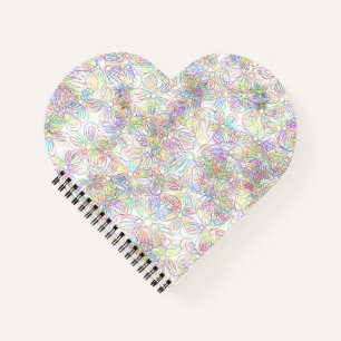 Chic Minimalist: Zwart-wit Bloemen Notitieboek