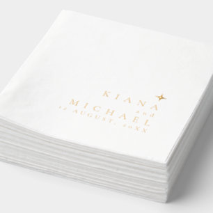 Chic Minimalistisch Trouwset ID1020 Folie Servetten