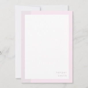 Chic-minimalistische persoonlijke naam Violet Notitiekaartje