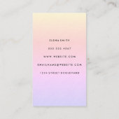 Chic-minimalistische textuur | QR-code Visitekaartje (Achterkant)