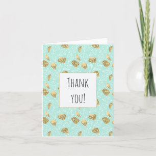 Chic Mint et Merci de diamants or