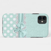 Chic Mint Green Damask iPhone 5 Hoesje (Achterkant (horizontaal))