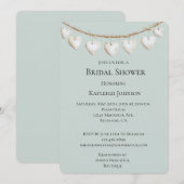 Chic Mint Green White Hearts Vrijgezellenfeest Kaart (Voorkant / Achterkant)