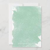 CHIC MINTGROENE Aquarel TAFELNUMMER KAARTEN (Achterkant)