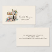 Chic Mixer Flowers boulangerie Carte de visite (Devant / Derrière)