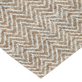 Chic mocha mousse crème chevron patroon medium tafelloper (Hoek)