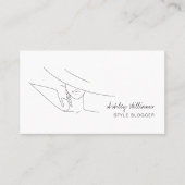 Chic Mode Blogger, stijlvol Mode model Visitekaartje (Voorkant)