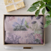 Chic  Mode Florals & handschrift Tissuepapier (Geschenk)