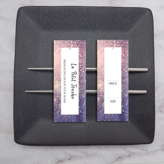 Chic Mode Kleding Verhangend Label Display Price Mini Visitekaartjes