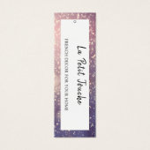 Chic Mode Kleding Verhangend Label Display Price Mini Visitekaartjes (Voorkant)