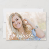 Chic Modern 2 Photo Grad Party Invitation (Devant)