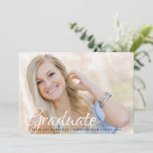 Chic Modern 2 Photo Grad Party Invitation (Debout devant)