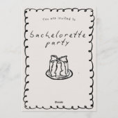 Chic Modern Bachelorette Party Invitation for Brid (Dos)
