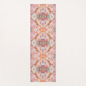 Chic Modern Baroque Pattern in Roze Oranje Paars Yogamat (Voorkant)