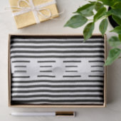 Chic Modern Black White Stripes Pattern Gift Wrap Tissuepapier (Geschenk)