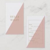 Chic Modern Business Card Visitekaartje (Voorkant / Achterkant)