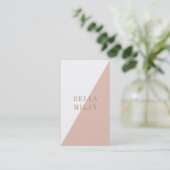 Chic Modern Business Card Visitekaartje (Staand voorkant)