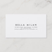 Chic Modern Business Card Visitekaartje (Achterkant)
