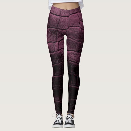 Chic Modern Cool Leather Elegant Leggings (Voorkant)
