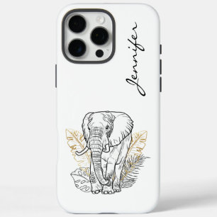 Chic Modern Elephant iPhone iPhone 16 Pro Max Hoesje