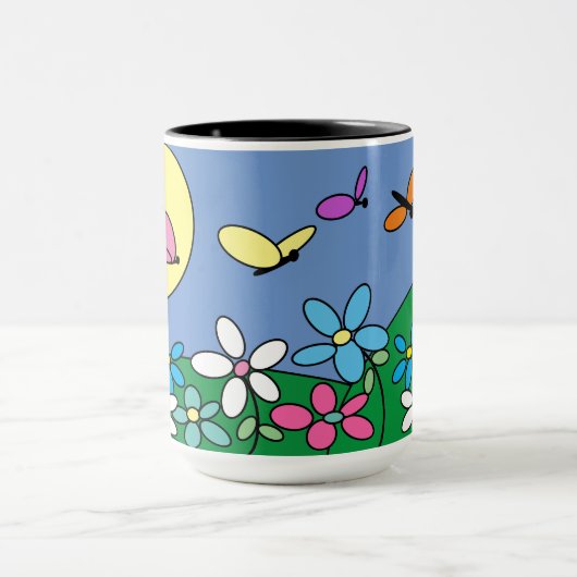 CHIC MODERN FLORAL PATTERN MOK (Midden)