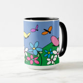 CHIC MODERN FLORAL PATTERN MOK (Voorkant rechts)