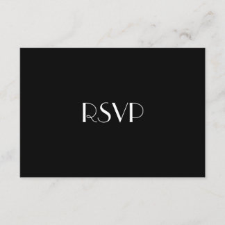 Chic & Modern Gay Tuxedo Wedding RSVP Kaartje