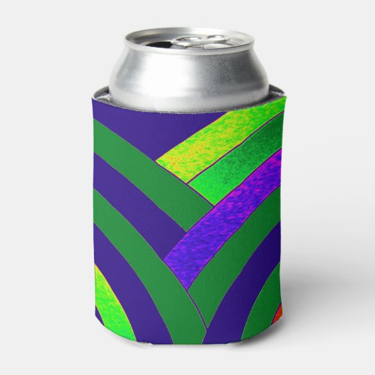 chic modern gesofisticeerde chevrons blikjeskoeler (Blikje Voorkant)