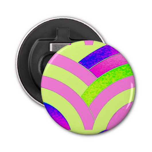 chic modern gesofisticeerde chevrons button flesopener (Voorkant)