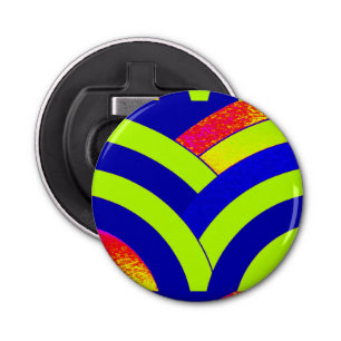 chic modern gesofisticeerde chevrons button flesopener