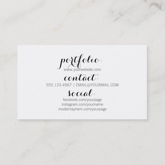 chic modern haar stylist geometrisch goud visitekaartje (Achterkant)