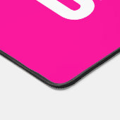 Chic Modern Helder Roze Slanke Witte Tennis Tekst Bureaumat (Hoek)