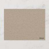 CHIC MODERN LEAFY WATERVERF FOLIAGE BEWAREN DE DAT BRIEFKAART (Achterkant)