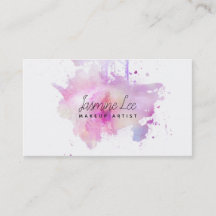 chic modern make-up artiest waterverf paarse grung