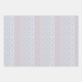 Chic Modern Minimalist Grey Pink Inpakpapier Vel (Voorkant)